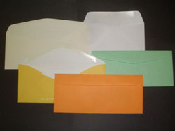 colored envelopes sample image